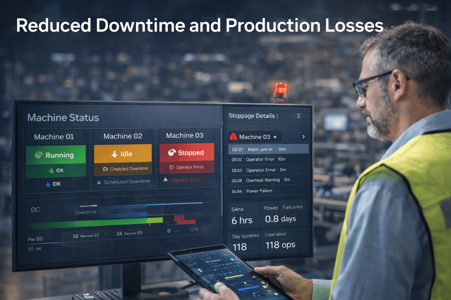 Reduced downtime and production losses