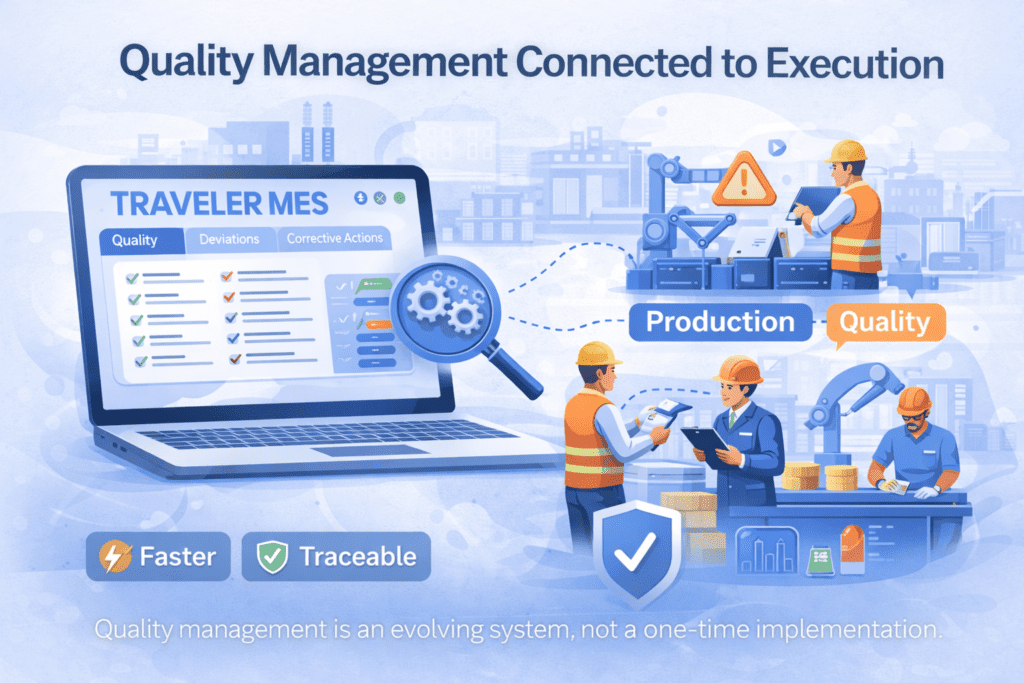 Quality Management Connected to Execution