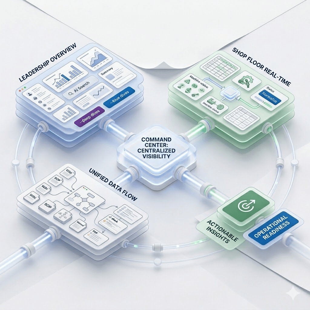 Real-time operational visibility - from leadership to shop floor