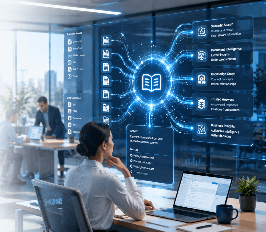 Find answers across your business knowledge
