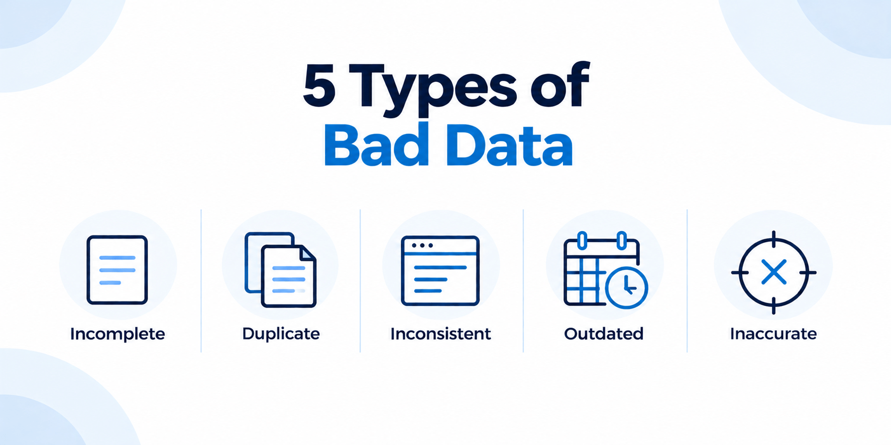 5 types of bad data